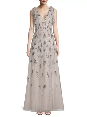 Aidan Mattox Sequined Gown 3A 2371 • $126.96