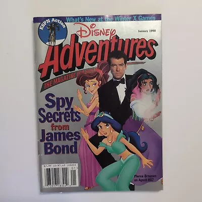 Disney Adventures Magazine January 1998 Spy Secrets From James Bond & More • $5