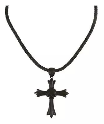 HARLEY DAVIDSON  Black Night Willie G Skull With Cross NECKLACE Pendant -NP1 • $29.99