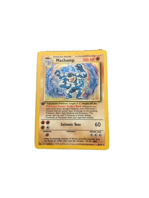 £2 • Buy Pokémon TCG Machamp Base Set 8/102 Holo 1st Edition Holo Rare