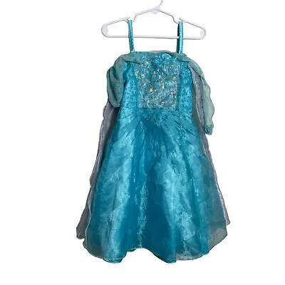 Disney Parks Castle Collection Elsa Dress Girls Size 3 Frozen Princess Costume • $15.99