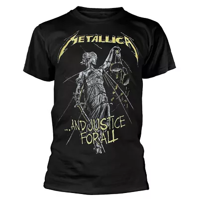 Metallica And Justice For All Tracks BP Black T-Shirt NEW OFFICIAL • £16.39