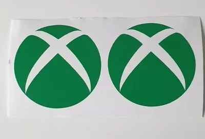 Xbox Console Vinyl Decal Sticker X2 Xbox Symbol Wall Laptop Lunch Box Bedroom  • £2