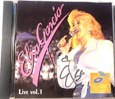 Elsa Garcia  Live Vol 1 (CD 1996) Latin  Signed Autographed • $18.99