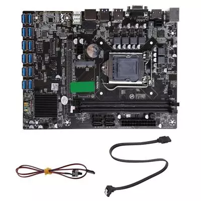 B250C BTC Mining Motherboard LGA1151 DDR4 +  Cable + Switch Cable For Miner • $161.13