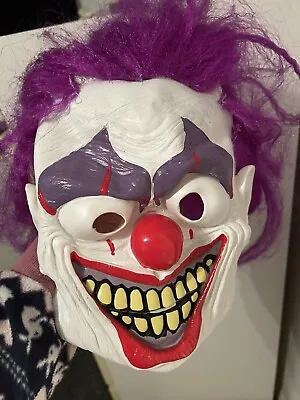 Halloween Scary Clown Mask Fancy Dress • £5
