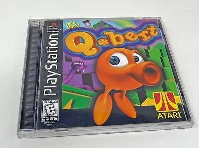 Qbert (Sony PlayStation 1 1999) PS1 Black Label Q*Bert With Booklet Used Tested • $21.95
