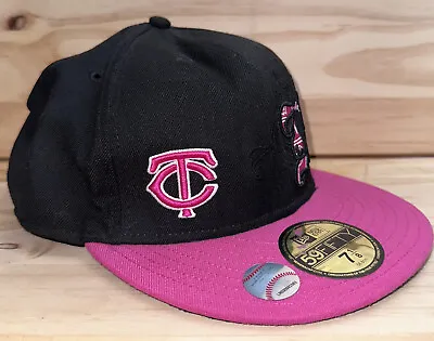 MN Twins Baseball Hat New Era Black Pink • $17