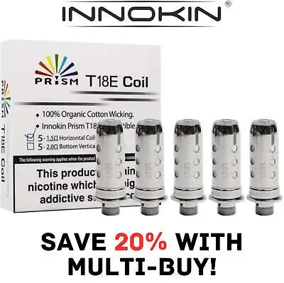 Innokin T18E Coils Pack Endura Prism T22E Vape Kit 1.5 Ohm | Replacement Pack 5 • £5.94