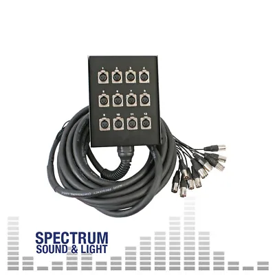 £114.95 • Buy Pulse Audio Multicore 12/0 XLR 30M. [DP31039] Stage Box Snake Multi, Core, Cable