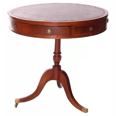 Antique English George III Mahogany Drum Game Table Circa 1820 • $960