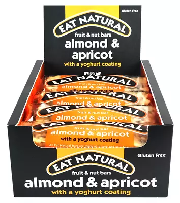 Eat Natural Bars Almond And Apricot With Yogurt 12 X 50g Fruit And Nut Bars • £13.99