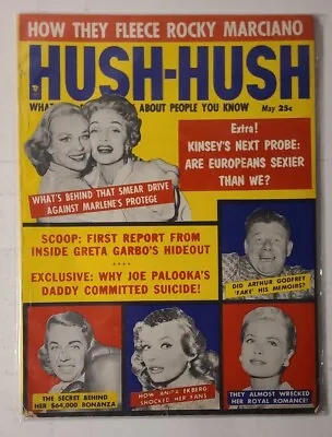 HUSH-HUSH Magazine (May 1956) Marlene Dietrich Anita Ekberg Et Al On Cover • $19.99