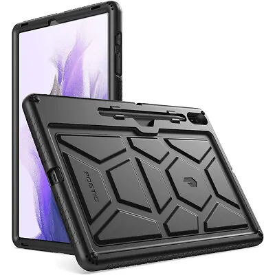 For Samsung Galaxy Tab S7 FE Case (2021) | Poetic Silicone Tablet Cover Black • $16.95