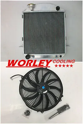 CA-3 ROW Aluminum Radiator & FAN For 1924-1927 Ford Model T-Bucket Grill Shells • $155