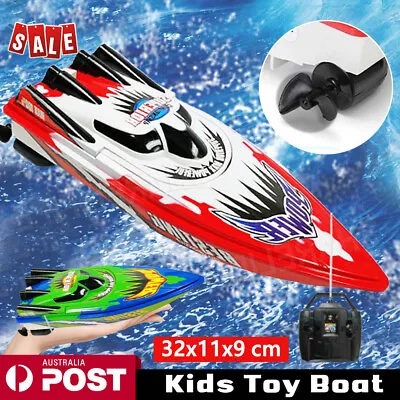 Remote Control Twin Motor High Speed Boat RC Racing Outdoor With Radio Toys Gift • $28.99