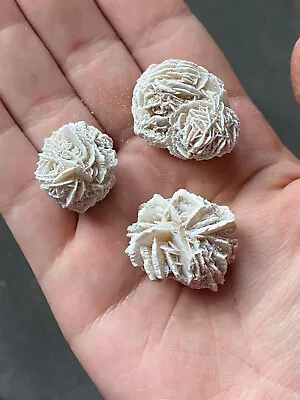 $1.50 • Buy 3 Desert Rose Selenite Stone Specimens Healing Crystals