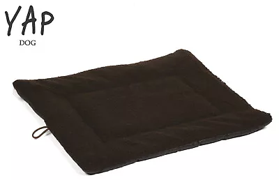 Yap Roventa Brown Faux Lambswool Dog Cat Puppy Pet Cosy Cage Mat Bed Cushion • £10.99