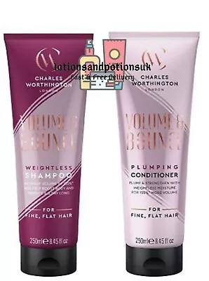 Charles Worthington VOLUME & BOUNCE Shampoo And Conditioner 250ml  • £18.95