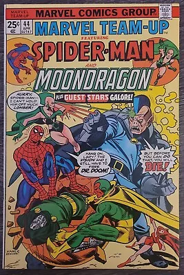 Marvel Team Up #44 Spider-Man + MoonDragon (1976) - Vision + Dr Doom App  • $8.49