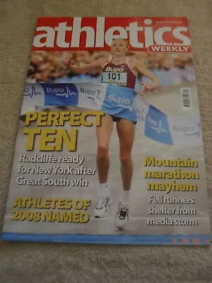£0.99 • Buy Athletics Weekly Issue October 30th 2008,Paula Radcliffe. 2008 Athletes.