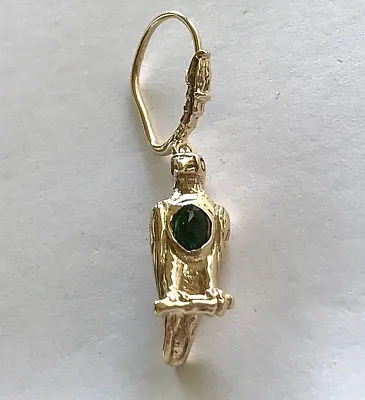 $517 • Buy ATOCHA 14k Yellow Gold Parrot Emerald Sunken Treasure Shipwreck Jewelry