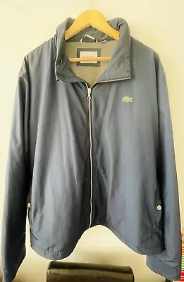 Lacoste Men’s Navy Jacket With Internal Zipped Hood Size 4XL  • £31