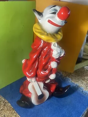 VTG 1979 Universal Statuary Corp. Chicago Clown W/ Guitar • $40