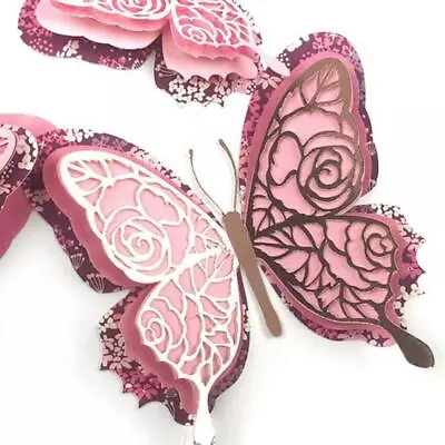 Lace Flower Butterfly Metal Cutting Dies Stencil Scrapbooking Embossing Template • £5.20