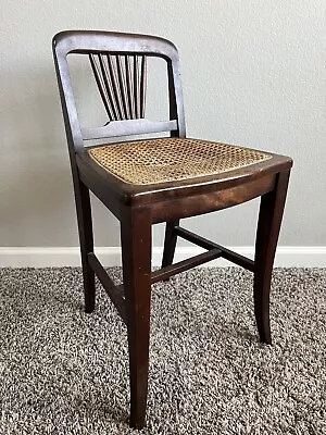 Antique MICHIGAN CHAIR COMPANY Occasional Childs CHAIR Cane Accent Mahogany RARE • $44.99