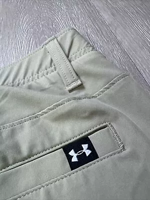 Under Armour Golf Pants Men’s 36 36x30 Classic Beige Stretch Straight Fit • $27