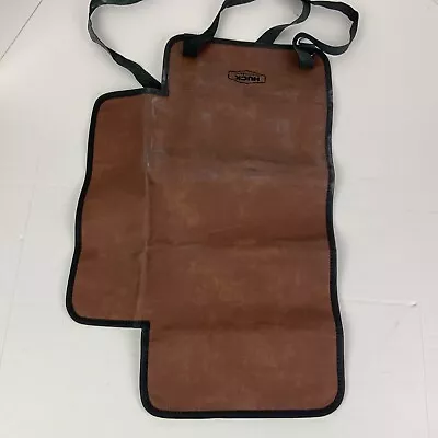 Huck Cycles Roll Up Bag Brown Leather Ties Motorcycle Travel Keeper Ties Moto • $69.99