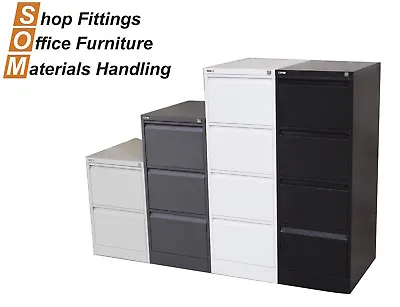 Rapidline Go Steel Heavy Duty Vertical Filing Cabinet 2 3 4 Drawers White Gre • $354.20