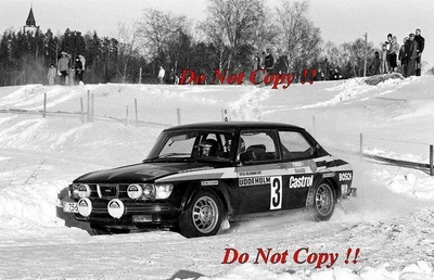 £4 • Buy Stig Blomqvist & Bjorn Cederberg Saab 99 Turbo Swedish Rally 1979 Photograph 3
