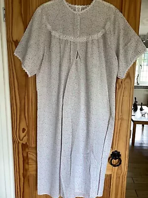 £12.99 • Buy Open Back Nightie Hospital Incontinence Disability Cool Ditsy Summer 0S 22-24