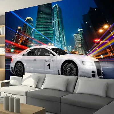 CAR CITY Photo Wallpaper Wall Mural Non-Woven/Self-Adhesive I-A-0098-a-a • £59.99