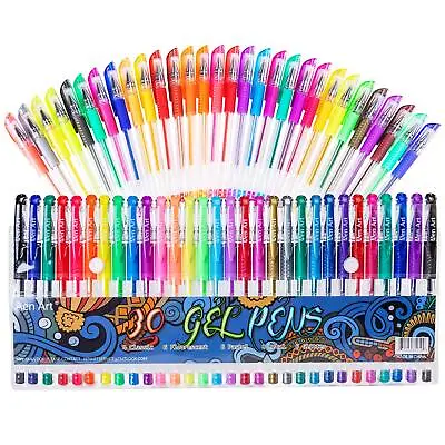 Gel Pens For Adult Coloring Books 30 Colors Gel Marker Colored Pen With 40% ... • $10.88