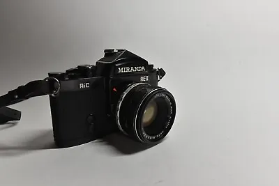 Miranda RE11 RE-II Black 35mm SLR Camera & 50mm F1.8 EC Lens • £79