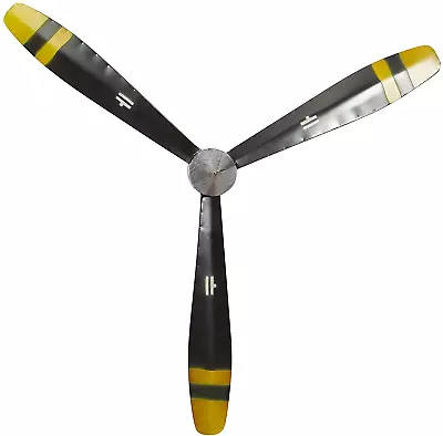 Metal Airplane Propeller 3 Blade Wall Decor With Aviation Detailing27  X 3  X 31 • $35.99