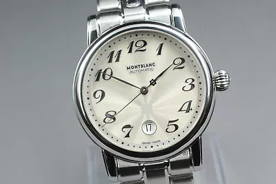 N MINT* MONTBLANC Meisterstuck Star 7068 Silver Dial Automatic Men's Watch JAPAN • $819