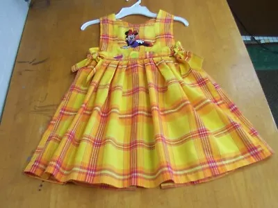 Disney Store Girls Minnie Mouse Madras Plaid Sundress-Sz. 7/8 • $6.75