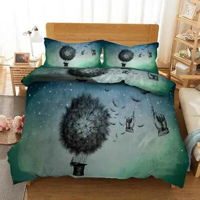 Dandelion Basket 3D Printing Duvet Quilt Doona Covers Pillow Case Bedding Sets • £92.43