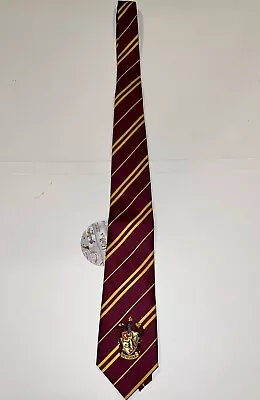 Harry Potter Gryffindor Neck Tie Wizarding World Striped Maroon Yellow NWT NEW • $16.19