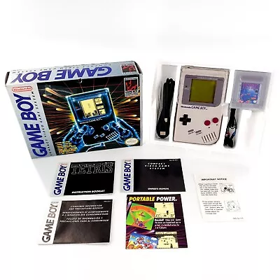 Original Nintendo Gameboy DMG-01 Tetris Bundle Complete In Box New Glass Lens • $360