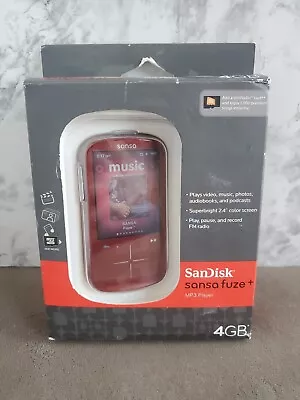 NEW-Sealed SanDisk Sansa Fuze+...  MP3 Player 4 GB SDMX20R-004GR-A57 • $49.95