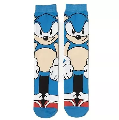 Sonic Hedgehog Fun Novelty Socks For Men & Teenagers Dad Gift Sonic 6-10 • £4.49