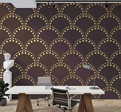 3D Linear Geometric Wallpaper Wall Mural Removable Self-adhesive Sticker3777 • $65.23