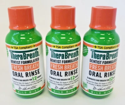 $16.99 • Buy TheraBreath Healthy Gums Oral Rinse 3oz Mild Mint EXP02/26 - 3 Pack