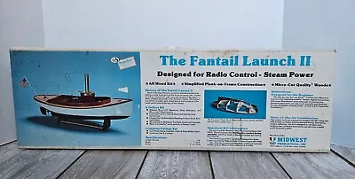 Midwest Products The Fantail Launch II Boat Kit #958 Wood Model Open Box USA • $145.97