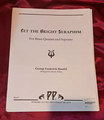 LET THE BRIGHT SERAPHIM For Brass Quintet And Soprano Sheet Music • $17